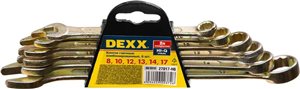 Набор DEXX ключей комбинированных, 8-22мм, 8шт.