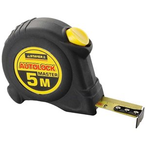 Рулетка STAYER "MASTER" "AUTOLOCK", автостоп 10м х 25мм