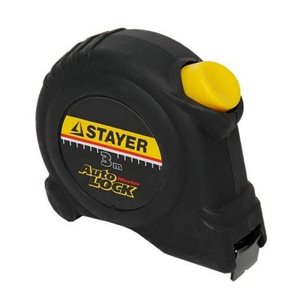 Рулетка STAYER AutoLock, автостоп, 3м х 16мм