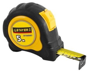 Рулетка STAYER Leader с автостопом, 5мм х 25мм