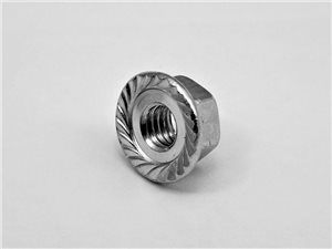 Гайка шестигранная с фланцем, цинк DIN 6923 М12  (1шт)
