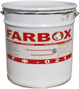 Грунт по металлу ГФ-021 Farbox (серый 20кг)