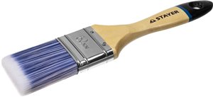 Кисть плоская STAYER "EURO", "AQUA" , искусств щетина,2,5"/63мм