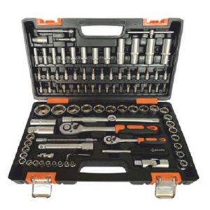 Набор инструментов, 1/2, 1/4",  CrV, пластиковый кейс  94 предм.// Вихрь