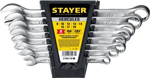 Набор комбинированных гаечных ключей Stayer 12 - 27 мм,8 шт