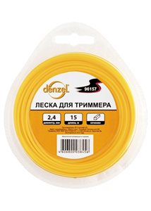 Леска для триммера двухкомпонентная круглая 2,0мм 15 м EXTRA CORD// Denzel