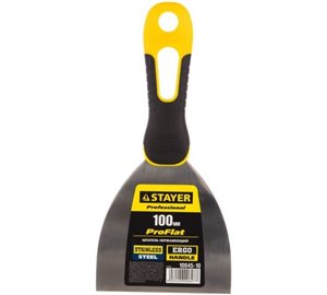 Шпатель STAYER "PROFESSIONAL" 100мм , 2к ручка