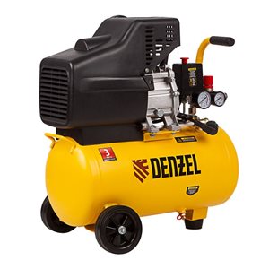 Компрессор Denzel DC1500/24 воздушный, 1,5 кВт, 220 л/мин, 24 л