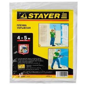 Пленка STAYER "STANDARD" защитная укрывочная, 7 мкм, 4 х 5 м