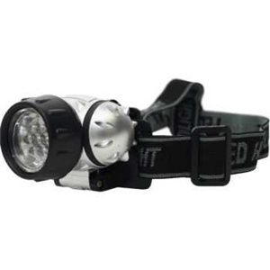 Фонарь налобный светодиодный, 7 LED, 3xAAА, пластик