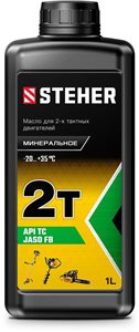 Масло STEHER 2-ТМ минеральное для 2-тактных двигателей, 1л