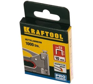 Скобы Kraftool "EXPERT", тип 53 , 10 мм, 1000 шт