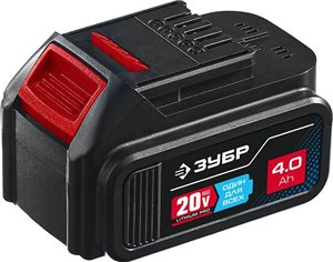 Аккумуляторная батарея ЗУБР тип T7, 20В, Li-Ion, 4Ач