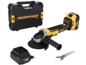 Аккумуляторная УШМ бесщеточная ProfiPower DWDGA-18V (Li-ion-1шт, 4.0Ач, 125 мм, З/У