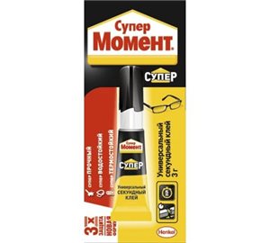 Клей Момент Супер прозрачный, 3 гр