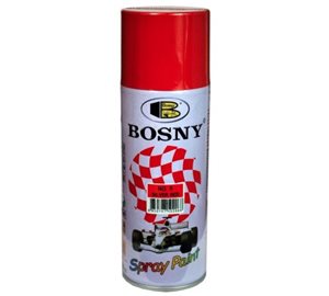Краска BOSNY акриловая аэрозольная, красный № 6, 400 мл