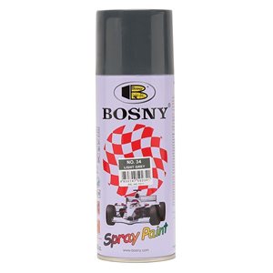 Краска BOSNY акриловая аэрозольная, светло-серый № 34, 400 мл