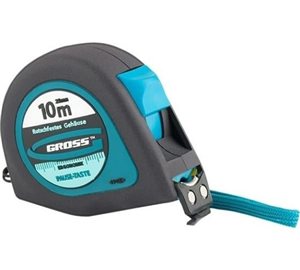 Рулетка GROSS "Ergonomisch", магнитный зацеп, 10м x 25мм