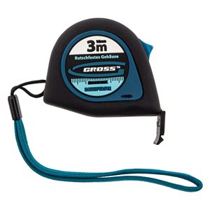 Рулетка GROSS "Ergonomisch", магнитный зацеп, 3м x 16мм