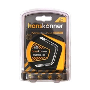Рулетка Hanskonner, автостоп, супер магнит, 8м х 27мм
