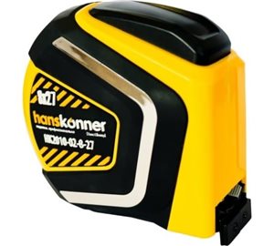 Рулетка Hanskonner, автостоп, супер магнит, 5м х 27мм