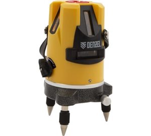 Лазерный уровень DENZEL LX3, 10м, ±0,3мм/1м, резьба 5/8"