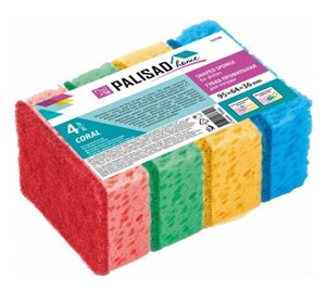 Губка PALISAD для посуды 94х64х36мм 4шт