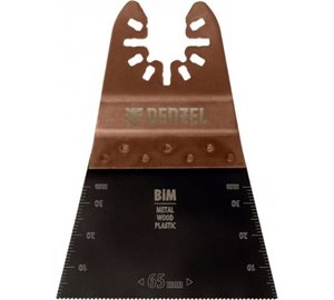 Насадка для МФИ Denzel прямая BiM, по металлу и дереву, 65 x 1,2 мм
