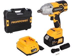 Аккумуляторный гайковерт безщеточный ProfiPower 18В 2,0 Ач.