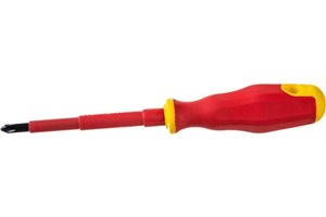 Диэлектрическая отвертка STAYER до 1000V, PH2-100мм