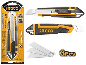 Нож INGCO универсальный, 18мм  HKNS16538