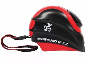 Рулетка BLACK HORN 10 м. лента 25мм, автостоп