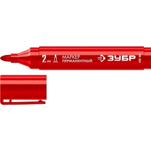 Маркер перманентный  ЗУБР Профессионал МП-300 (06322-3) красный