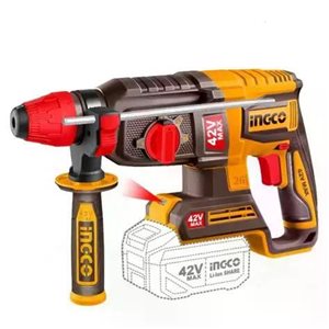 Аккумуляторный перфоратор INGCO 42 В, 2,5 Дж, SDS-Plus (арт. CRHLI422682)