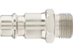 Ниппель универсальный быстросъемный ("папа"), внешняя резьба 1/4", 2 шт. // Stels