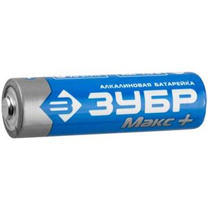 Батарейка ЗУБР "Макс Плюс" щелочная, тип AAА, 1,5В, 4шт/уп
