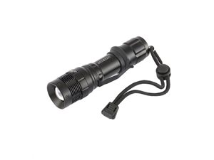 Фонарь, 3W CREE LED 3W, зум, 3 режима 100%-50%-строб, клипса, ремешок, 160 Лм, 200 м, 3хААА Stern