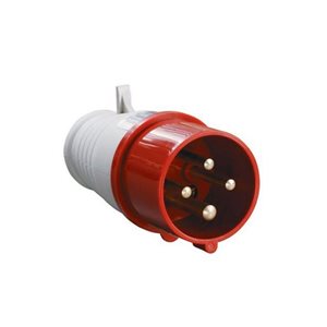 Вилка IEK силовая 4 х 32  электрическая  В16-001