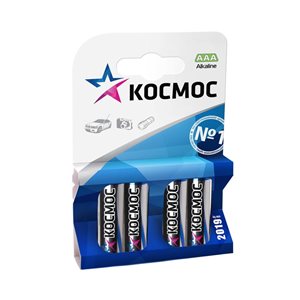 Батарейка Космос LR03/AAА, 4шт/уп