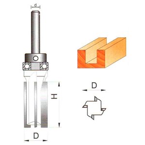Фреза  GLOBUS 1021 Z4  d16 h50