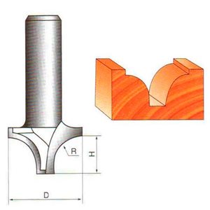 Фреза  GLOBUS 2057 R6