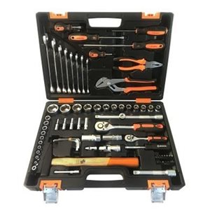 Набор Вихрь инструментов, 1/2, 1/4", CrV, кейс, 76 предм. 