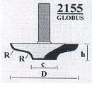 Фреза  GLOBUS 2155 R3