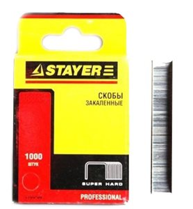 Скобы STAYER "Profi", тип 53, 14мм, 1000 шт.