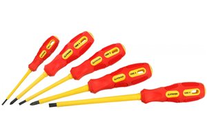 Набор отверток STAYER MAX-GRIP диэлектр, 5 предм.